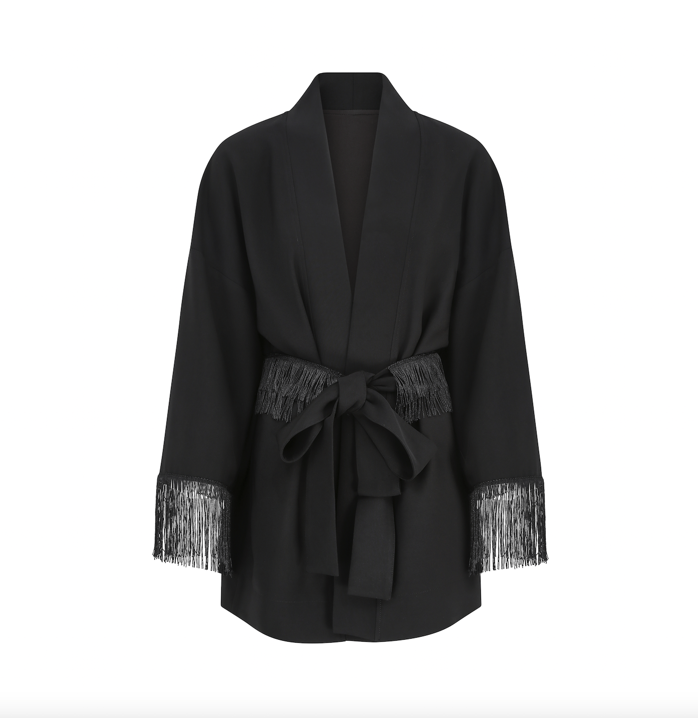 Black kimono style jacket online