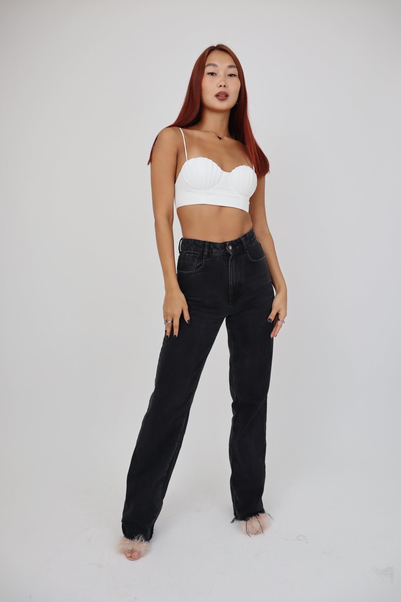Twinty Shell Bralette Top | Ivory - Twinty London